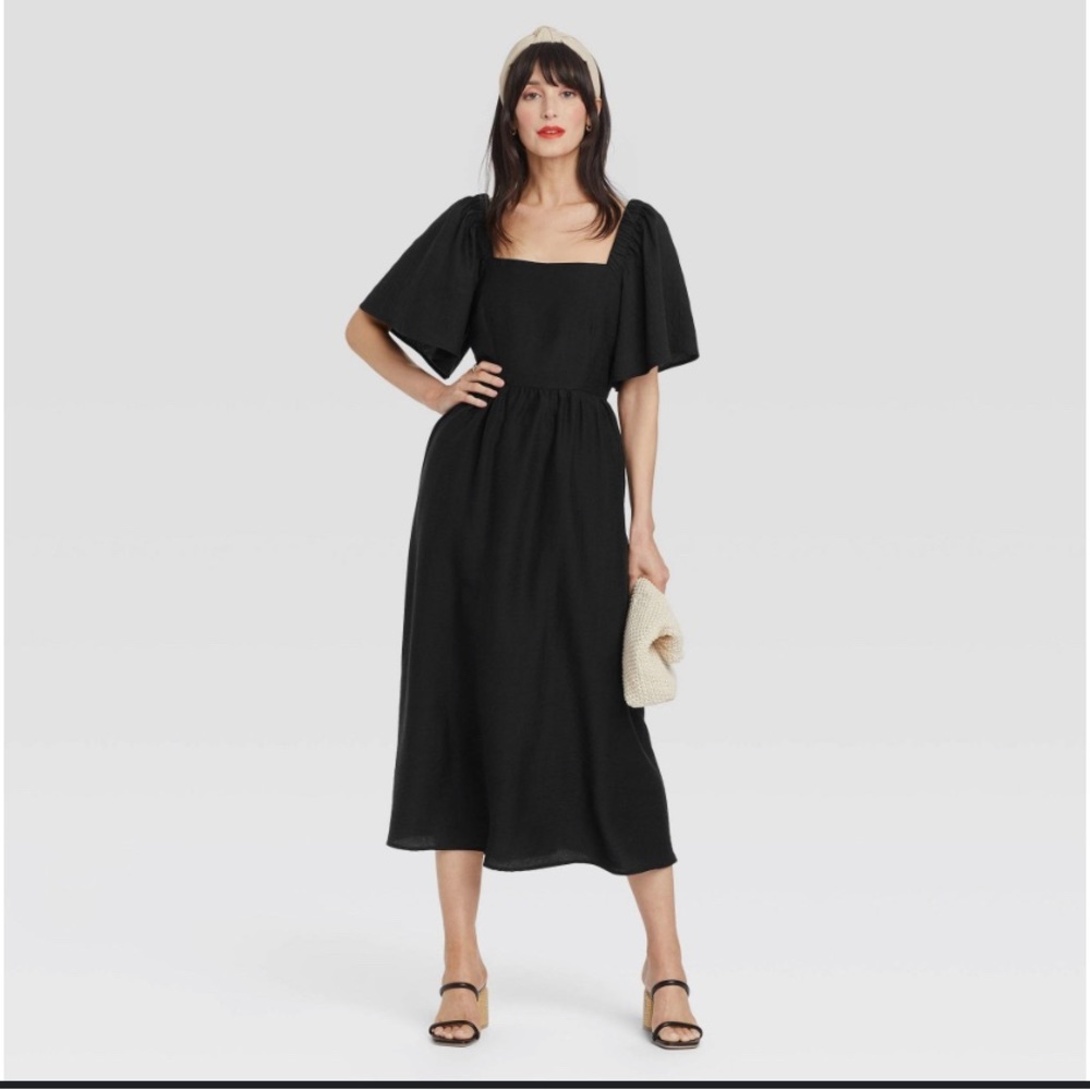 A NEW DAY tie back flutter sleeve maxi dress